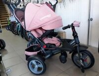 Дитячий триколісний велосипед Crosser T-400 NEO ECO AIR персиковий Дитячий триколісний велосипед Crosser T-400 NEO ECO AIR персиковий