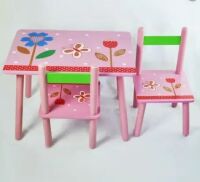 Столик зі стільчиками B18319 "Квіти"