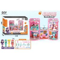 Будиночок для ляльок двоповерховий ABL1025 Будинок ляльковий з меблями (141 предмет) + Фігурки 6 штук