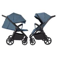 Прогулянковий візок CARRELLO Bravo Plus CRL-5520 до 22кг. чохол на ніжки, москітна сітка Cobalt Blue