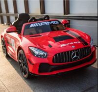 Дитячий електромобіль Машина Mercedes Benz M 4105EBLR-3 одномісний, шкіряне сидіння, MP3 / червоний