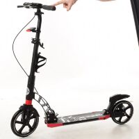 Самокат дитячий двоколісний складаний iTrike SR2-010-2-R алюмінієвий з підніжкою червоний