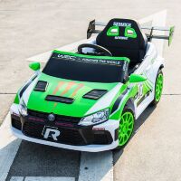 Дитячий електромобіль M 5819EBLR-5 одномісний, шкіряне сидіння, 4 мотори, MP3, USB, світло, зелений