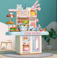 Дитяча ігрова кухня 36см 36T-5 інтерактивна (мийка з водою, пара, посуд, продукти)