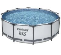 Каркасний круглий басейн BESTWAY 56418 / розмір 366*100см / обсяг 9150л зі сходами і фільтр насосом