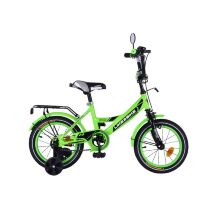 Велосипед дитячий двоколісний Like2bike 211414 Sky колеса 14д з дзвіночком і ручним гальмом / салатовий