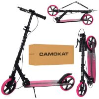 Дитячий підлітковий двоколісний складаний самокат iTrike SR2-049-1-BP алюмінієвий / ПУ колесах / рожевий**