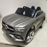 Дитячий одномісний електромобіль машина Mercedes M 6015EBLRS-11 зі шкіряним сидінням сірий фарбований