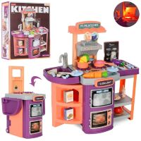 Дитячий ігровий набір Інтерактивна кухня велика 14P05 з аксесуарами. Звук, Світло. Складається у валізу