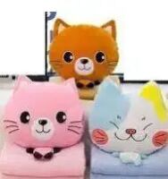 М'яка іграшка "Котик" з пледом М 12108