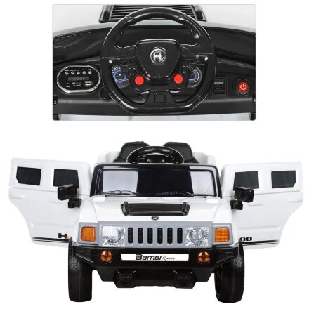 Дитячий електромобіль Hummer M 3403EBLR-1 білий