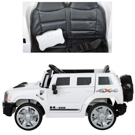 Дитячий електромобіль Hummer M 3403EBLR-1 білий