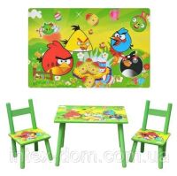 Столик Bambi D 11552 з двома стільчиками Angry Birds