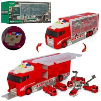 Ігровий набір ТРЕЙЛЕР-гараж 36см AY1818AD Автовоз з машинками / звукові та світлові ефекти / 2 види