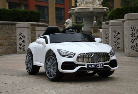 Дитячий електромобіль машина T-7652 WHITE білий з MP3