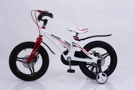 Велосипед дитячий двоколісний MARS-16 дискові гальма колеса 16 дюймів білий
