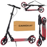 Дитячий підлітковий двоколісний складаний самокат iTrike SR2-049-1-BR алюмінієвий / ПУ колесах / червоний**