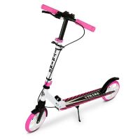 Дитячий підлітковий двоколісний складаний самокат iTrike SR2-049-1-WP1 алюмінієвий з ручним гальмом рожевий*