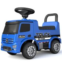 Дитяча каталка-толокар Джип ВАНТАЖІВКА 656-4 Mercedes Мерседес "Truck Power" з музикою / синій