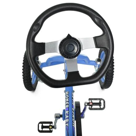 Дитячий педальний карт надувні колеса Bambi M 1697-12 синій**