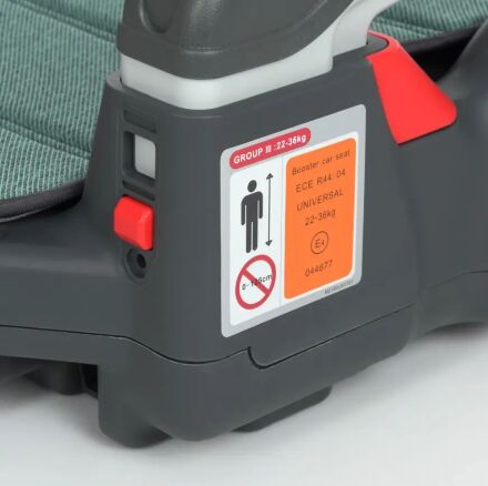 Автосидіння Бустер дитячий EL CAMINO ME 1044 Roro Royal Mint з підлокітником і підсклянником/чорьо-м'ятний