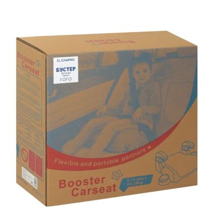 Автосидіння Бустер дитячий EL CAMINO ME 1044 Roro Royal Mint з підлокітником і підсклянником/чорьо-м'ятний