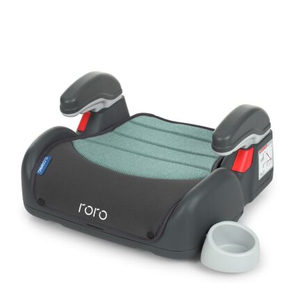 Автосидіння Бустер дитячий EL CAMINO ME 1044 Roro Royal Mint з підлокітником і підсклянником/чорьо-м'ятний