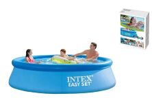 Круглий наливний надувний басейн INTEX 28110 NP/розмір 244х76 см/об'єм 2420 л/ва вага 6.3 кг