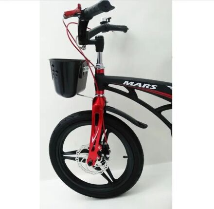 Велосипед двоколісний дитячий MARS-16 Black чорне дискове гальмо колеса 16 дюймів