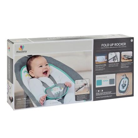 Дитячі шезлонг-качалка Bambi 6915 сіро-синій**