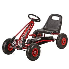 Дитячий педальний спортивний карт веломобіль на педалях Bambi kart M 0645-3 з надувними колесами червоний**