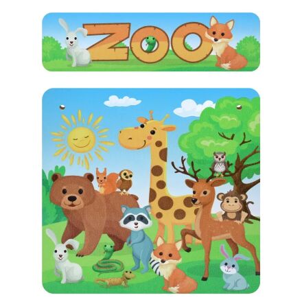 Дитячий пластиковий столик з двома стільчиками Bambi ETZY-13 бежево-коричневий