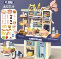 Дитяча ігрова кухня 36см 36T-7 інтерактивна (мийка з водою, пара, посуд, продукти)