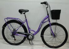 Жіночий міський велосипед 28 дюймів Corso "Liberty" LR-28112 з кошиком Shimano 7 швидкостей