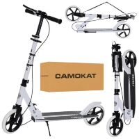 Дитячий підлітковий двоколісний складаний самокат iTrike SR2-049-1-WB алюмінієвий / ПУ колесах / білий**