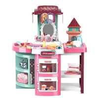 Дитячий туалетний столик, трюмо для дівчинки 14P03 c аксесуарами (41 предмет) Складається у валізі**