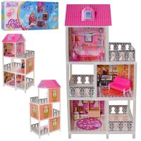 Будиночок для ляльок триповерховий 66892 ляльковий Дім з меблями і аксесуарами**