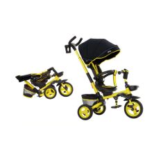 Велосипед коляска дитячий триколісний TILLY FLIP T-390/1 жовтий