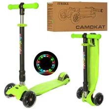 Дитячий складаний самокат iTrike JR 3-072-GR, салатовий