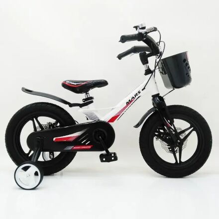 Дитячий двоколісний велосипед MARS-2 Evolution колеса 14 дюймів магнезиевая рама білий