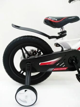 Дитячий двоколісний велосипед MARS-2 Evolution колеса 14 дюймів магнезиевая рама білий