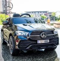 Дитячий електромобіль Машина Mercedes M 4563EBLR-2 одномісний, шкіряне сидіння, MP3, USB / чорний