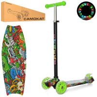 Самокат дитячий складаний iTrike JR 3-003-1-B MAXI 8 кольорів принт