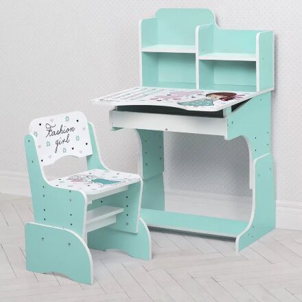 Дитяча парта растишка Bambi B 2071-20 Париж рожевий