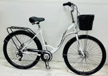 Жіночий міський велосипед 28 дюймів Corso "Liberty" LR-28014 з кошиком Shimano 7 швидкостей