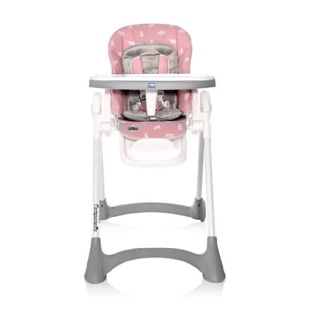 Стільчик для годування дитячий Lorelli (Bertoni) Campanella Pink Bears Рожевий з Ведмедиками. Для дівчинки