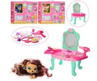 Дитячий туалетний столик, Трюмо з дзеркалом для дівчинки "Собачки Петс PETS" PP1011 з аксесуарами