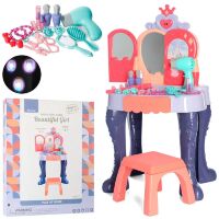 Дитячий туалетний столик, трюмо для дівчинки 661-132 зі стільчиком і аксесуарами. Музика Звук**