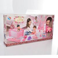 Ігровий набір для дівчинки JJS-986-2 лялька пупс + манеж + коляска / з аксесуарами**
