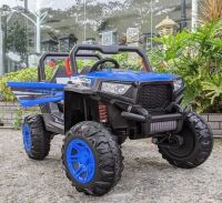 Дитячий двомісний електромобіль Bambi Racer Джип 4WD M 4797EBLR-4 на EVA колесах з М'яким сидінням / синій**